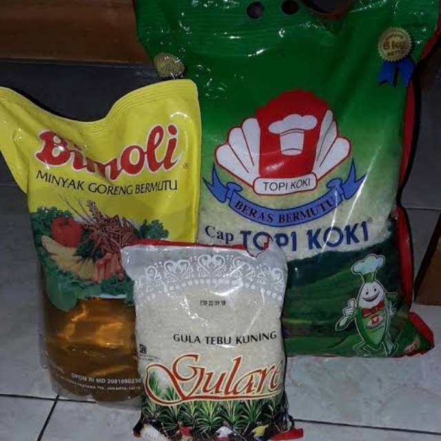 Jual Paket Sembako Beras 5kg Minyak 1 Liter Gula 1 Kg Shopee Indonesia