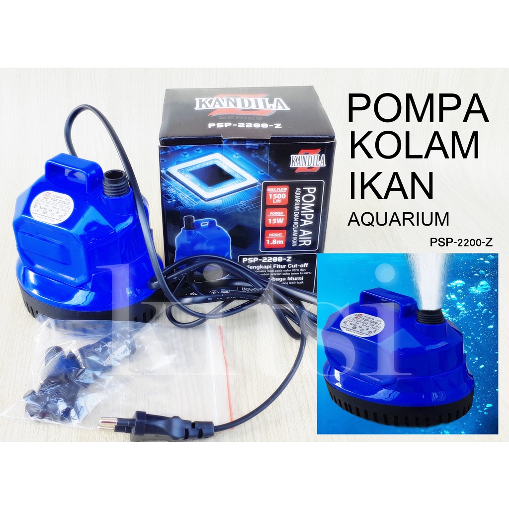 Jual Pompa Air Kolam Ikan Koi Aquarium Pompa Celup W Kandila