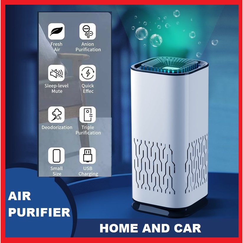 Jual ALAT Air Purifier Smart Mini HEPA13 Penyaring Udara ASAP ROKOK