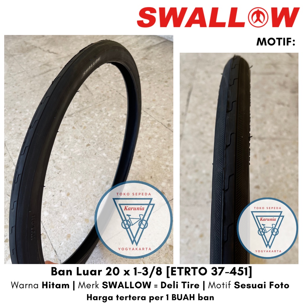 Jual Ban Luar X Swallow Deli Tire Etrto Plus