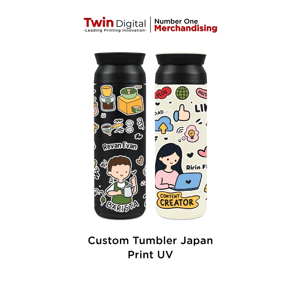 Jual Twindigital Custom Design Paket Botol Minum Box Souvenir