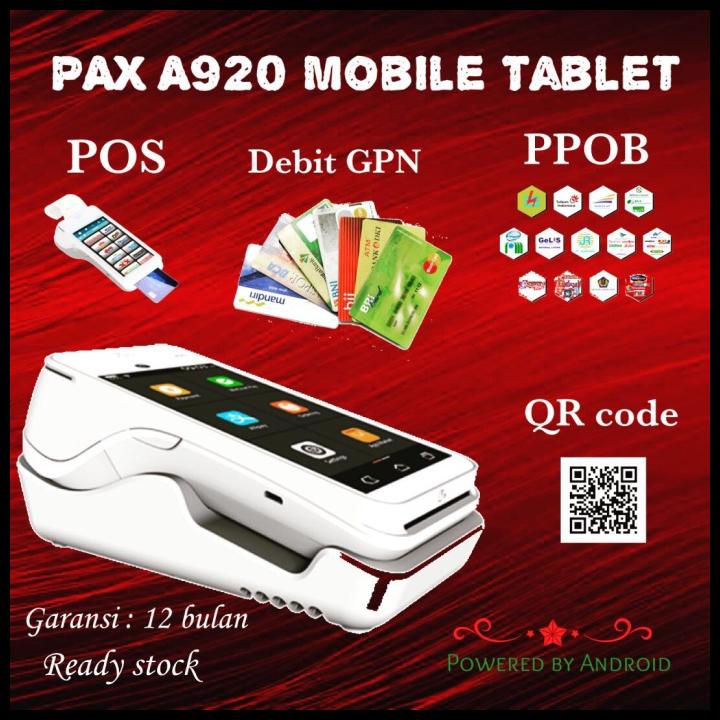 Jual Mesin Kasir Android Pax A920 Portable Android Pos Thermal