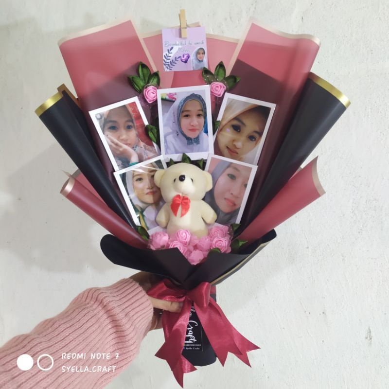 Jual Costum Buket Foto Polaroid Wisuda Ultah Wedding Shopee Indonesia