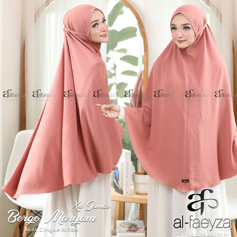 Jual 𝗮𝗹𝗳𝗮𝗲𝘆𝘇𝗮 EXCLUSIVE Hijab Syar i Bergo Maryam Jumbo Jilbab