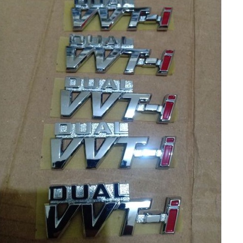 Jual Emblem Tulisan Dual Vvti Original Shopee Indonesia