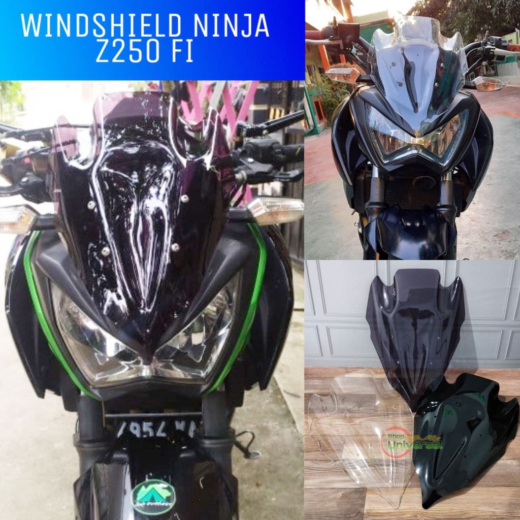 Jual Windshield Ninja Z Fi Visor Ninja Z Fi Tebal Mm Shopee