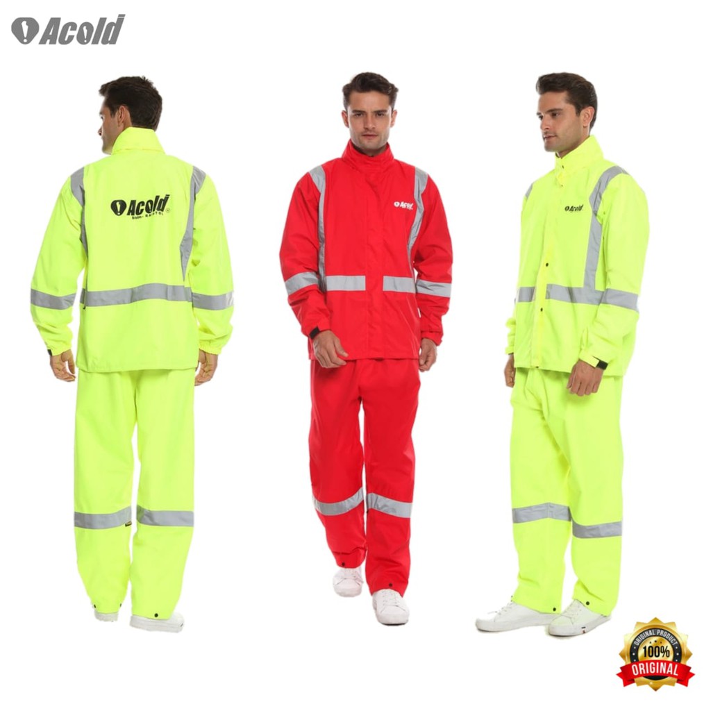 Jual Jas Hujan Safety Jas Hujan Acold Raintol Bison Shopee Indonesia