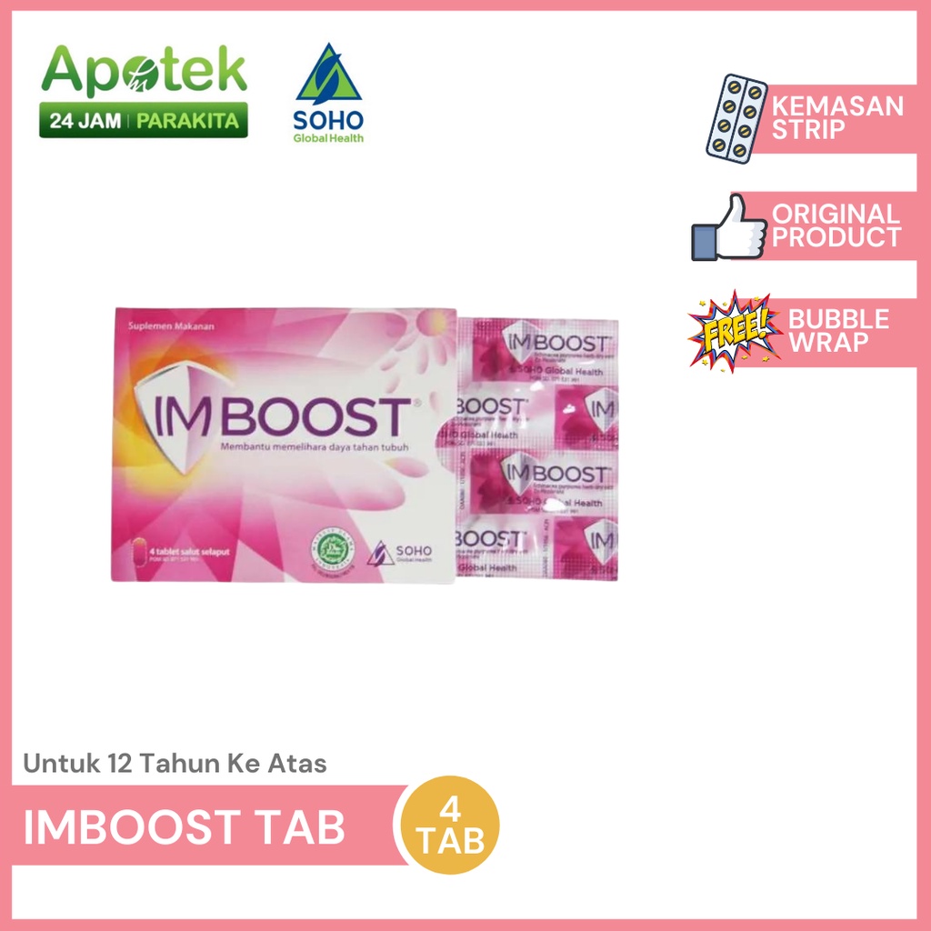 Jual Imboost Tablet Extra Vitamin D3 Dan Vitamin C Untuk Daya Tahan