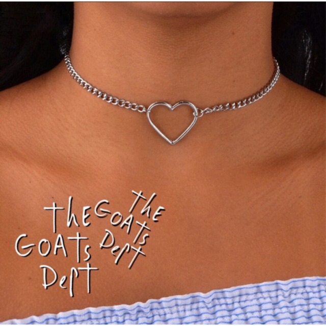 Jual The Goats Dept Hollow Heart Silver Necklace Original Tgd