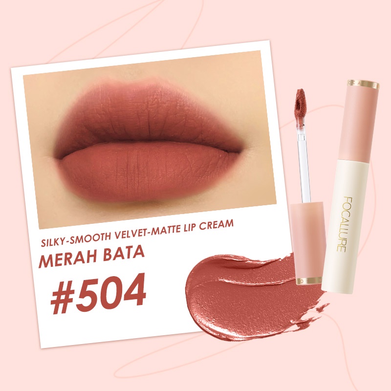 Jual Focallure Nude Lip Cream Lipstik Silky Smooth Lip Cream Velvet