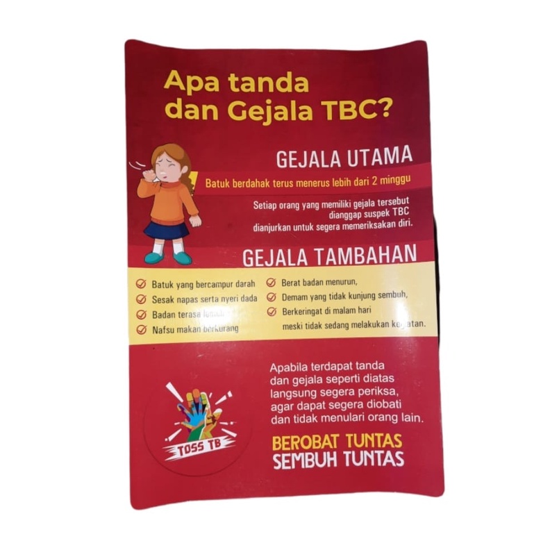 Jual Poster Tanda Dan Gejala Tbc Penyakit Tubercolosis Kode Shopee