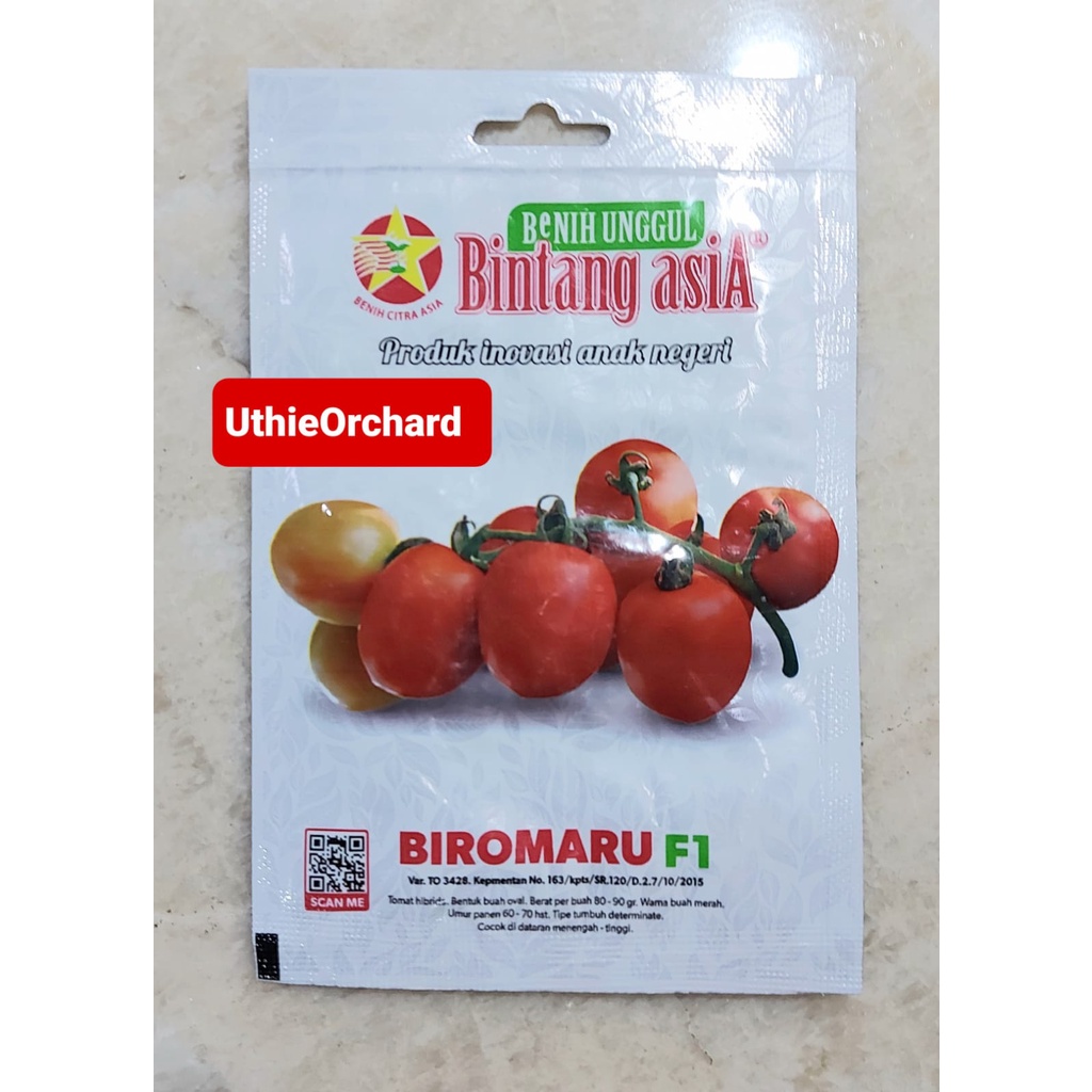 Jual Benih Bintang Asia Tomat Biromaru F1 Kemasan 0 5 Gr Shopee