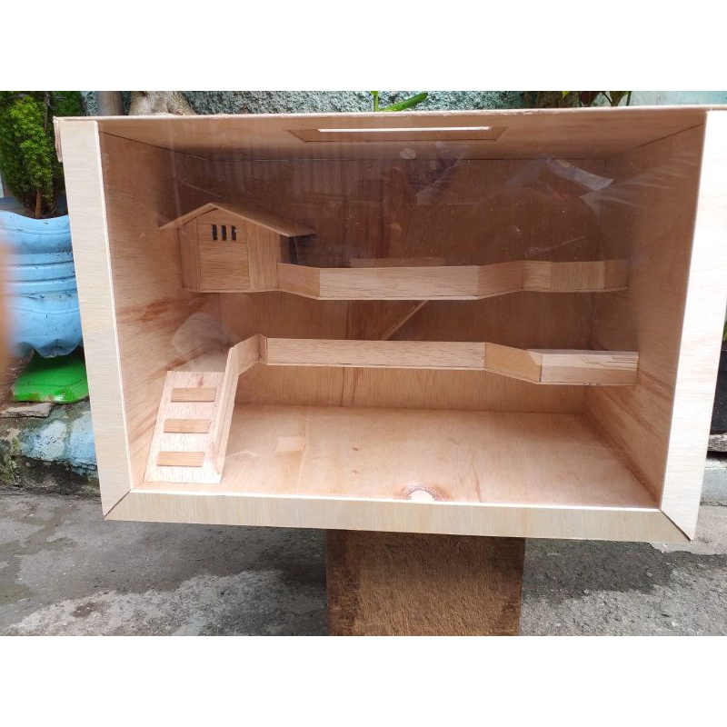 Jual Kandang Hamster Akrilik Balkon Tingkat Dua Shopee Indonesia