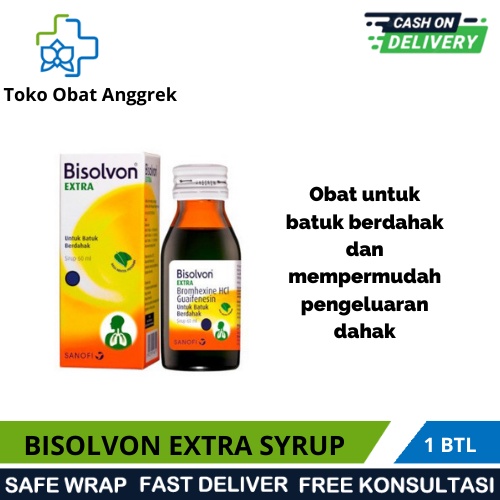 Jual Bisolvon Extra Syrup Ml Obat Batuk Berdahak Melegakan