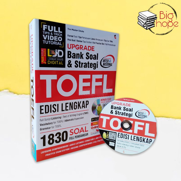 Jual Buku Tes Toefl Toeic Upgrade Bank Soal Strategi Toefl