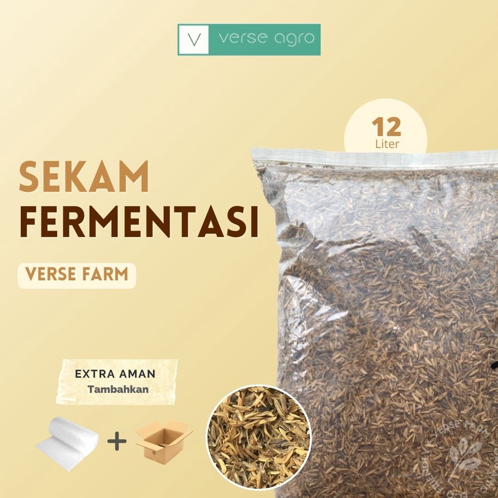 Jual VERSE FARM Media Tanam Sekam Mentah Fermentasi Siap Pakai Untuk