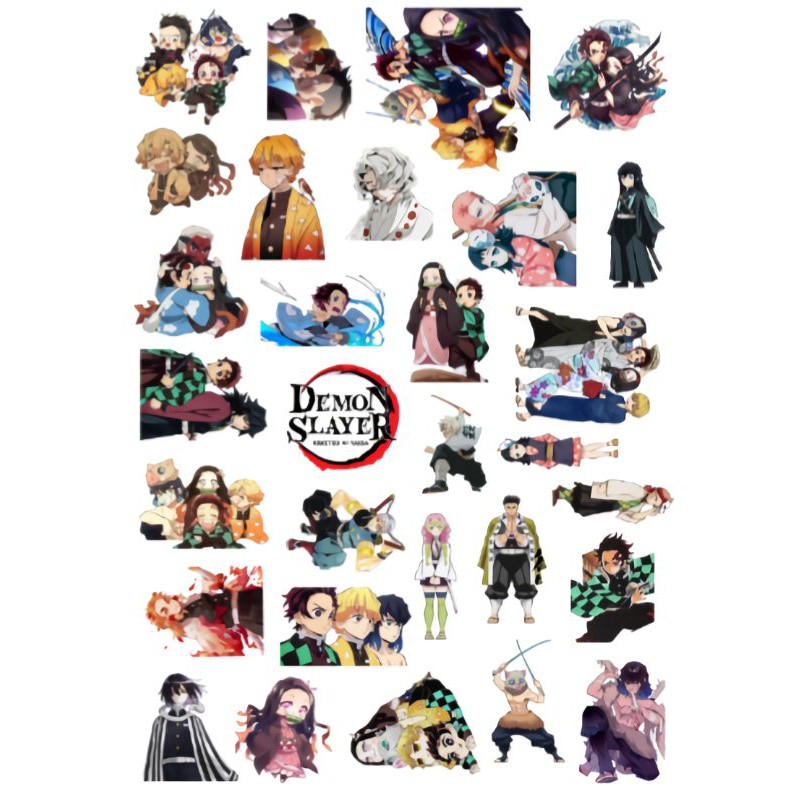 Jual STIKER DEMON SLAYER KIMETSU NO YAIBA BERVARIASI 35 PCS Shopee