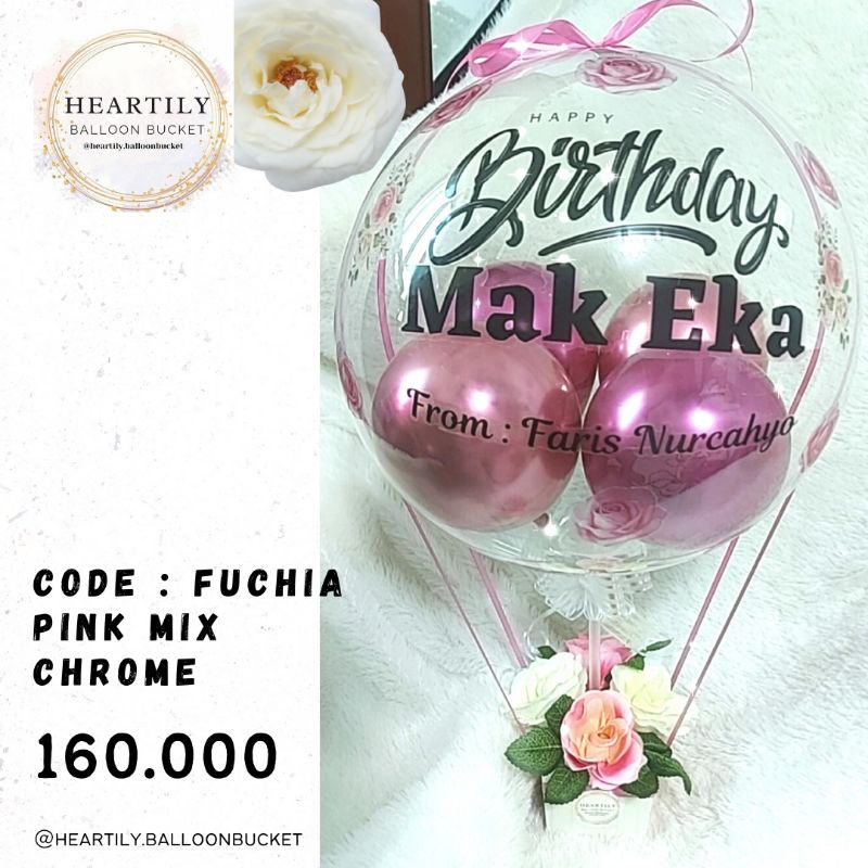 Jual Ready Jakarta Hari Jadi Buket Balon Birthday Balloon Bucket