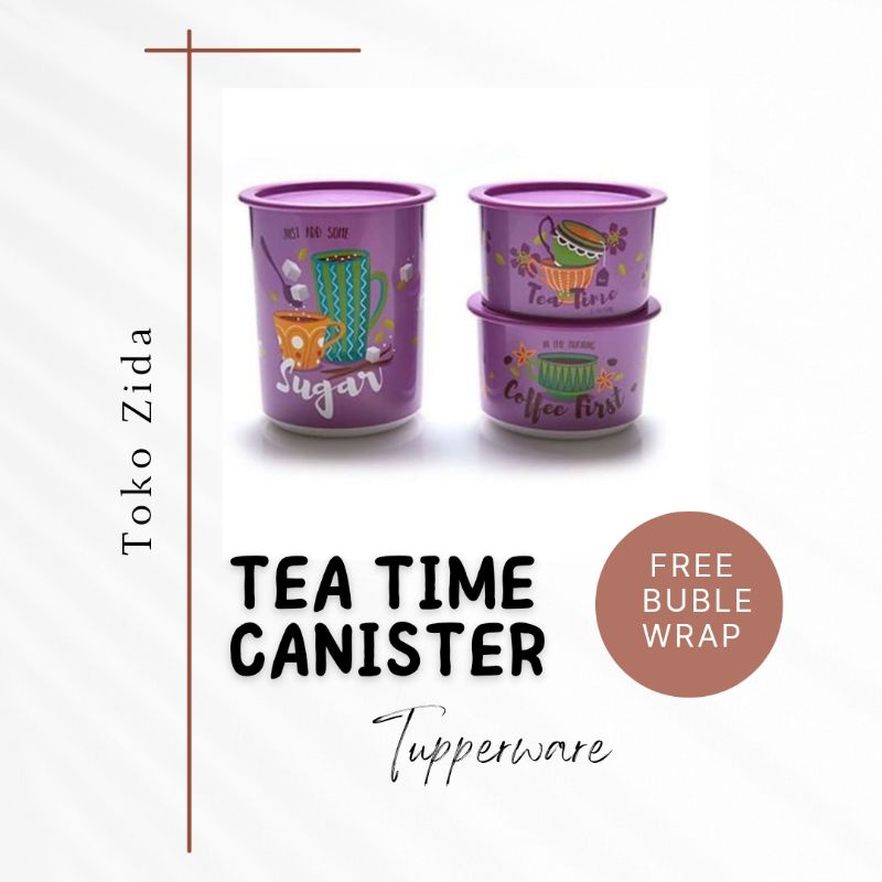 Jual Tea Time Canister Tupperware Toples Tupperware Shopee Indonesia