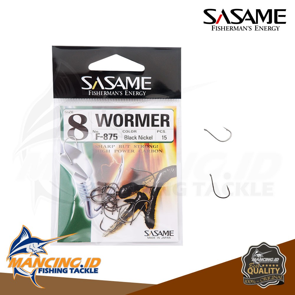 Jual Sasame Wormer F Ring Carbon Hook Kail Pancing Ikan Mas Gurame