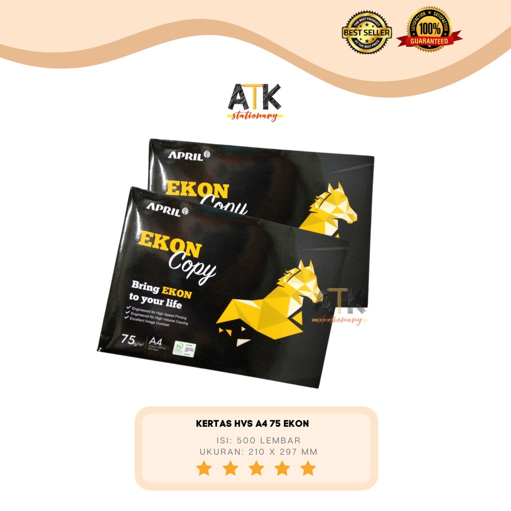 Jual Kertas Hvs A Gram Ekon Atk Shopee Indonesia