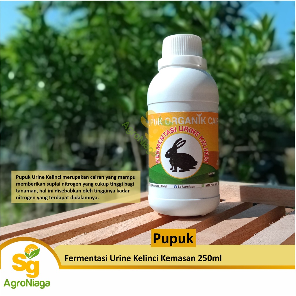 Jual Pupuk Organik Cair Fermentasi Urine Kelinci Kemasan 250 Ml