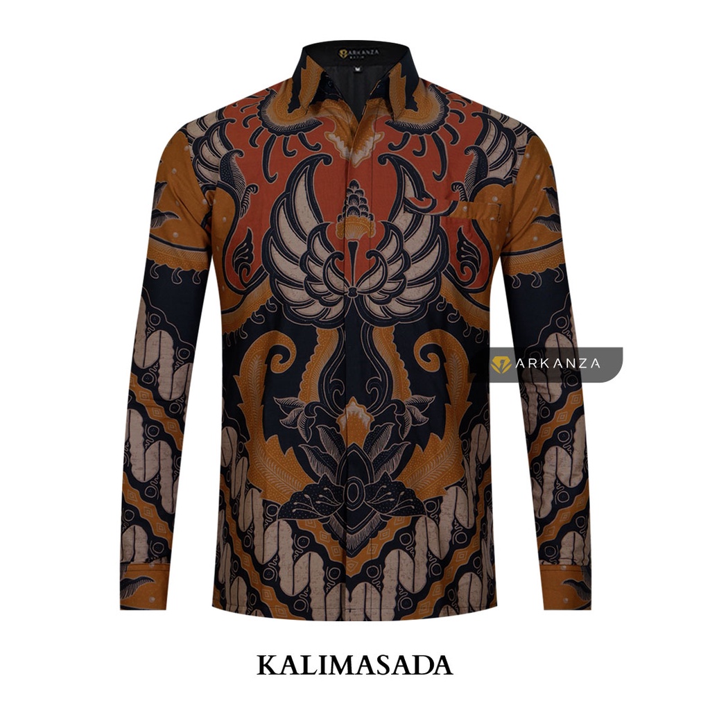 Jual Atasan Kemeja BATIK ARKANZA STORE Motif KALIMASADA Lengan Panjang