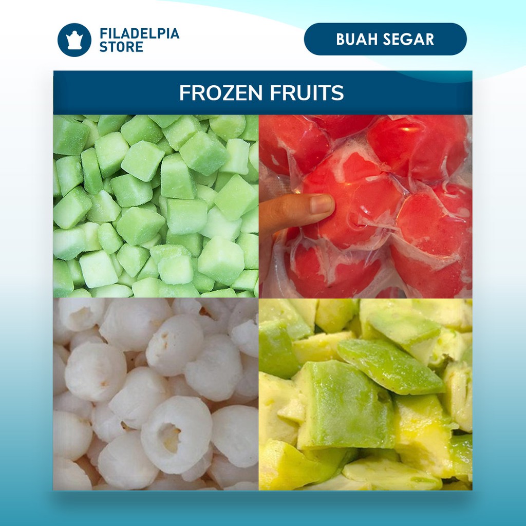 Jual Frozen Buah Beku 500gr Melon Kiwi Leci Sirsak Diskon Bandung