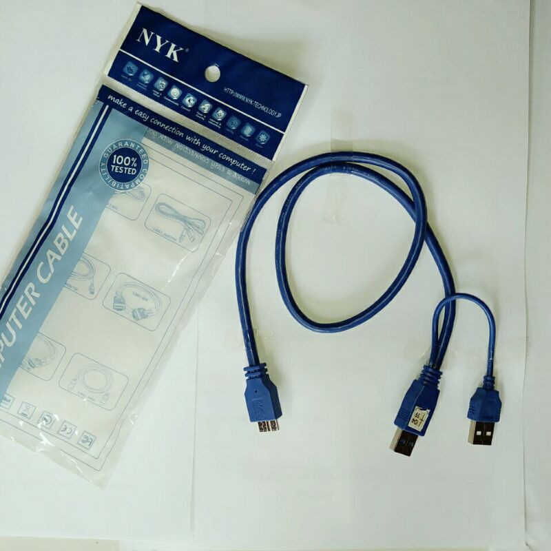 Jual Kabel Hardisk External Nyk Usb Micro B Cabang Usb Cm