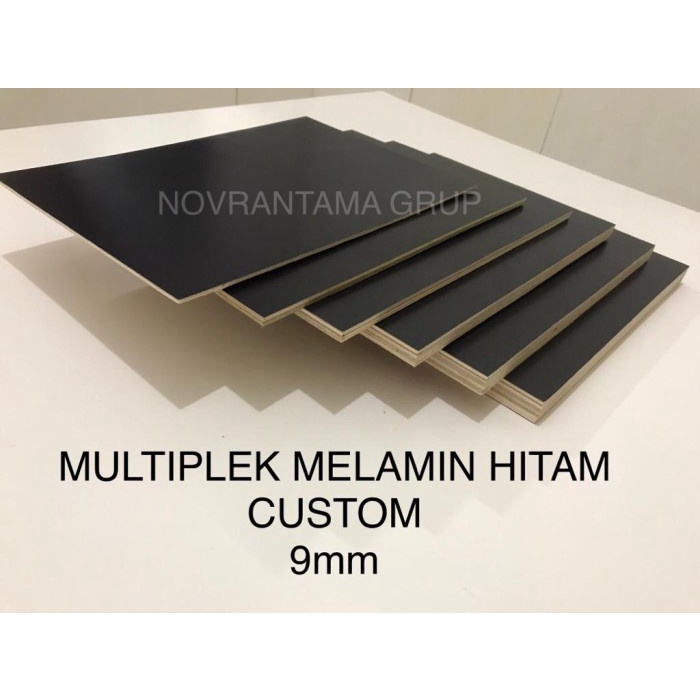 Jual Multiplek Melamin Hitam Mm Custom Harga Cm Custom Plywood Mm