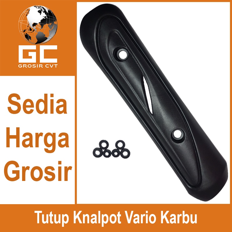 Jual Tutup Cover Tameng Knalpot Honda Vario Techno Karbu Maticking