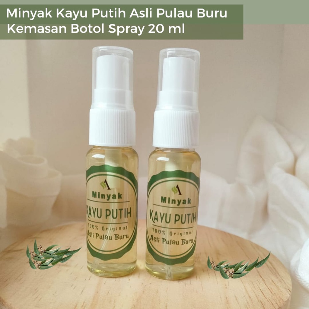 Jual MINYAK KAYU PUTIH ASLI PULAU BURU NAMLEA Kemasan Spray 20ml