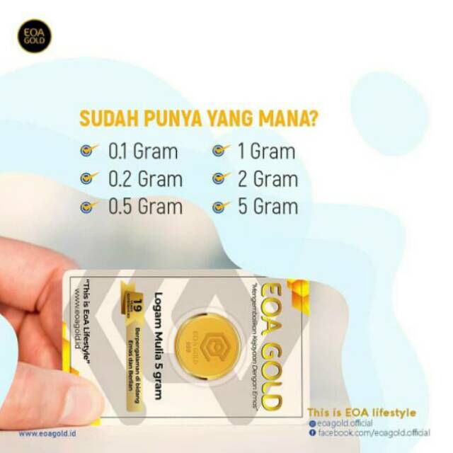 Jual Emas Murni Eoa Gold Bersertifikat Resmi Shopee Indonesia