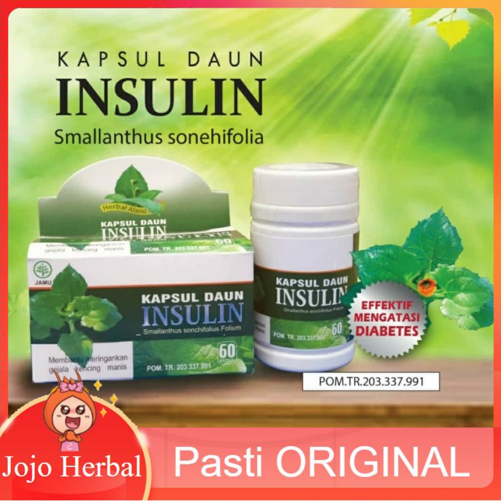 Jual Herbal Diabetes Penurun Gula Darah Kapsul Ekstrak Daun Insulin