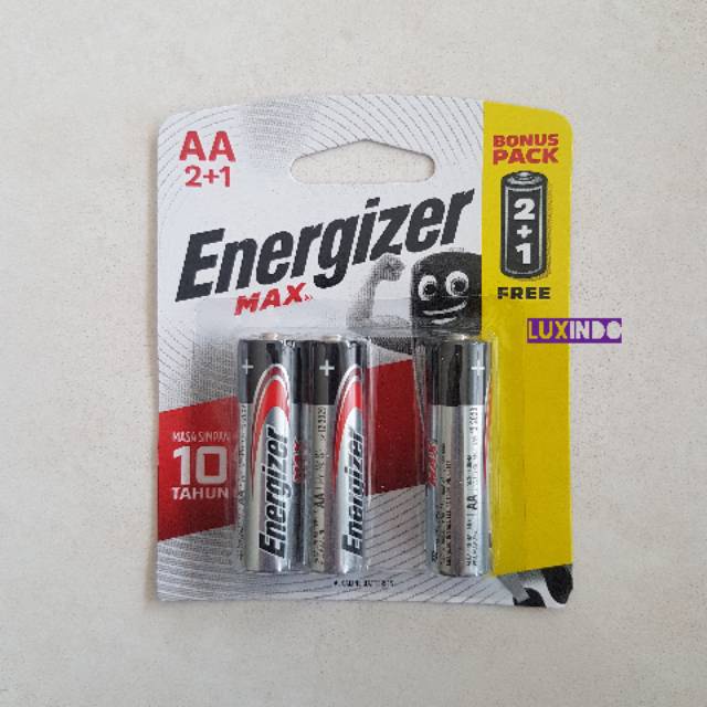 Jual Baterai Battery Batere Energizer Max AA Isi 3 Pcs 1 5V Shopee