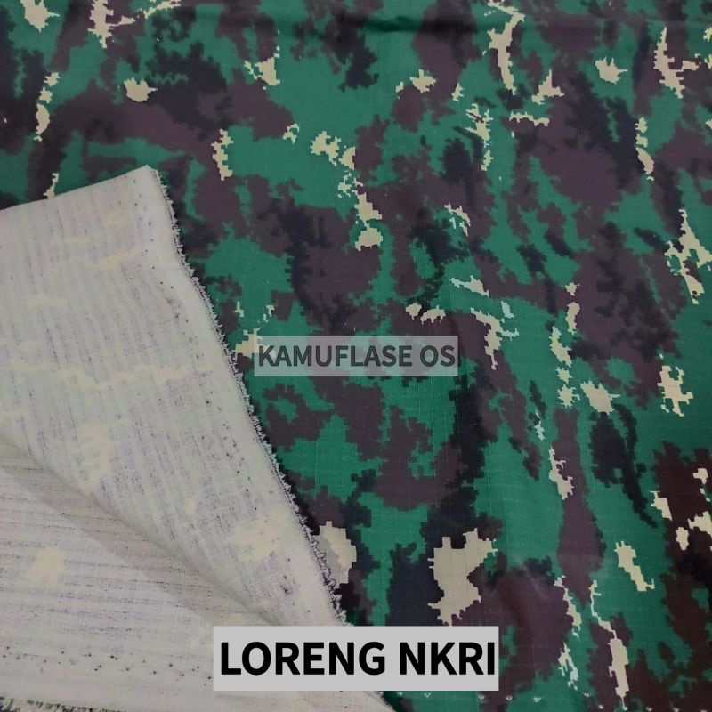 Jual BAHAN KAIN RIPSTOP TWILL HARGA GROSIR LORENG GURUN MARPAT AD AU