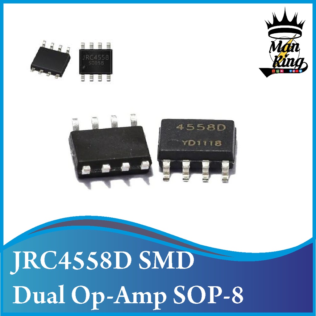 Jual IC JRC4558D Dual Op Sop8 Jrc4558 JRC4558 Shopee Indonesia