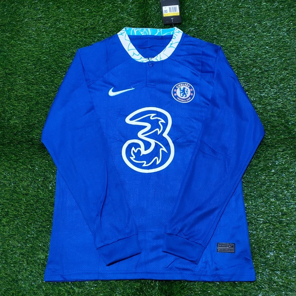 Jual Jersey Baju Sepak Bola Lengan Panjang Longsleeve Chelsi Home