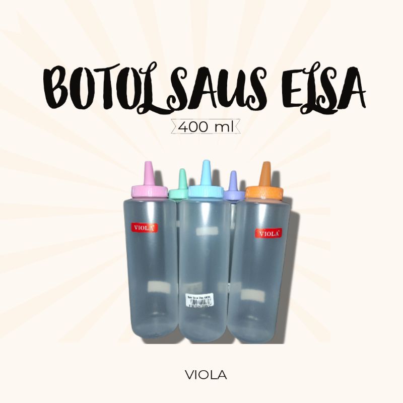 Jual Botol Saus Botol Kecap Mayones Botol Viola Elsa 400 Ml