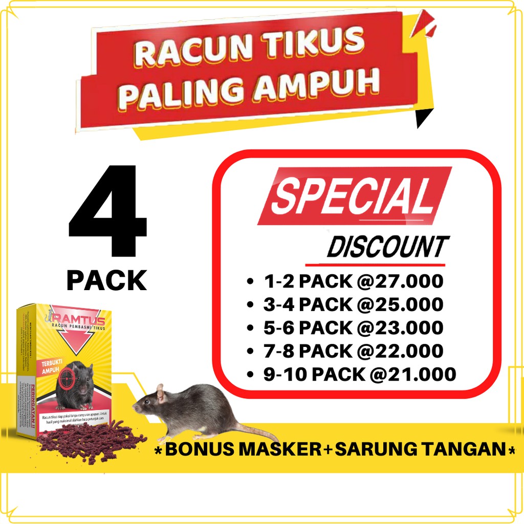 Jual Perangkap Racun Tikus Ampuh Mati Kering Padat Bukan Cair By Ramtus