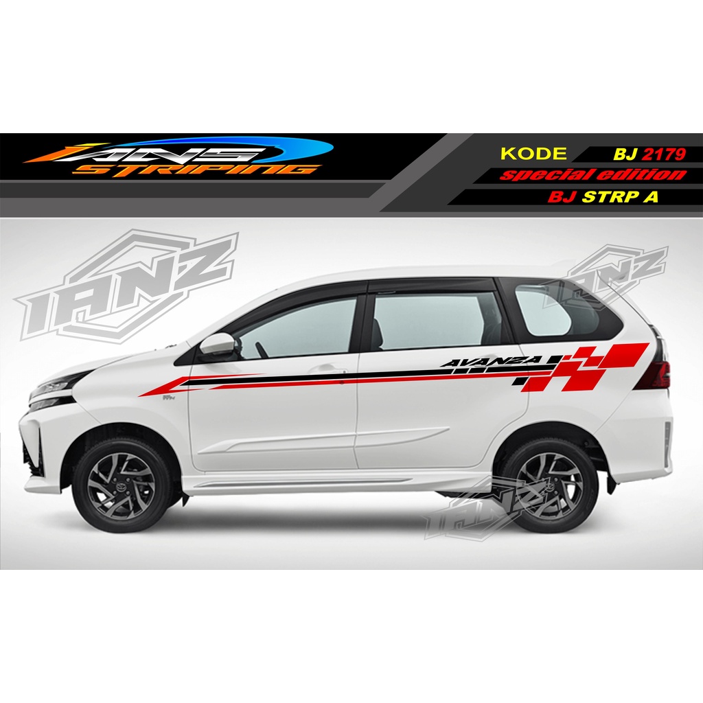 Jual Stiker List Body Mobil Avanza Striping List Body Avanza Xenia