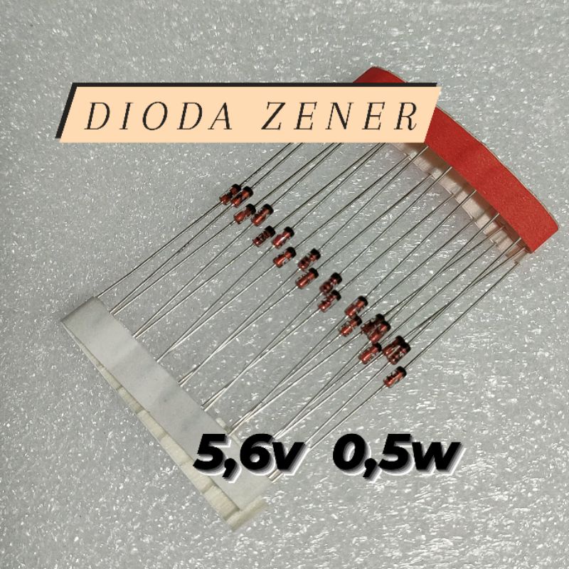 Jual Dioda Zener 5 6v 0 5w ZD 5v6 0 5 Watt Renceng Shopee Indonesia