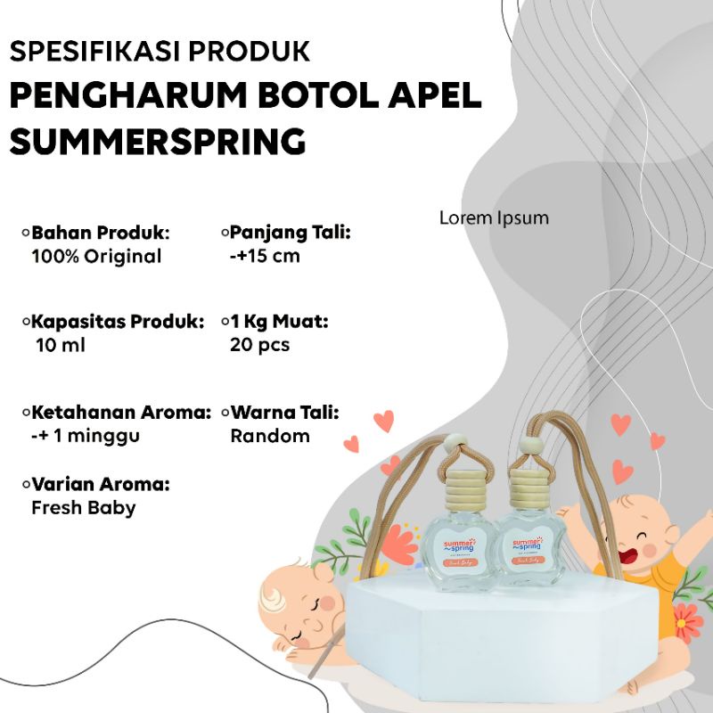 Jual Pengharum Botol Apel Summerspring Pengharum Ruangan Mobil 10 ML