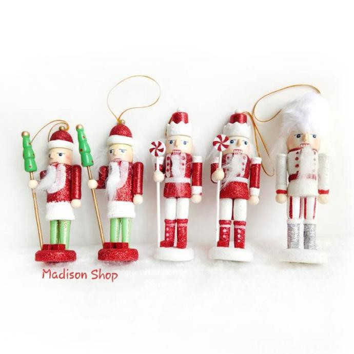 Jual Nutcracker Natal Isi 5 Dekorasi Merry Christmas Gift Ornament