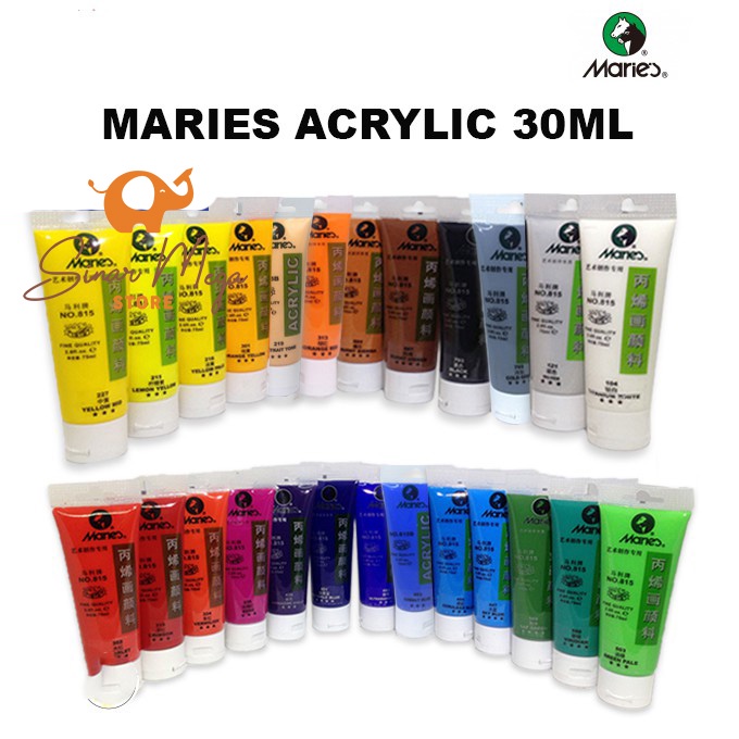 Jual Acrylic Maries Ml Paint Acrylic Colour Maries Cat Acrylic Ml