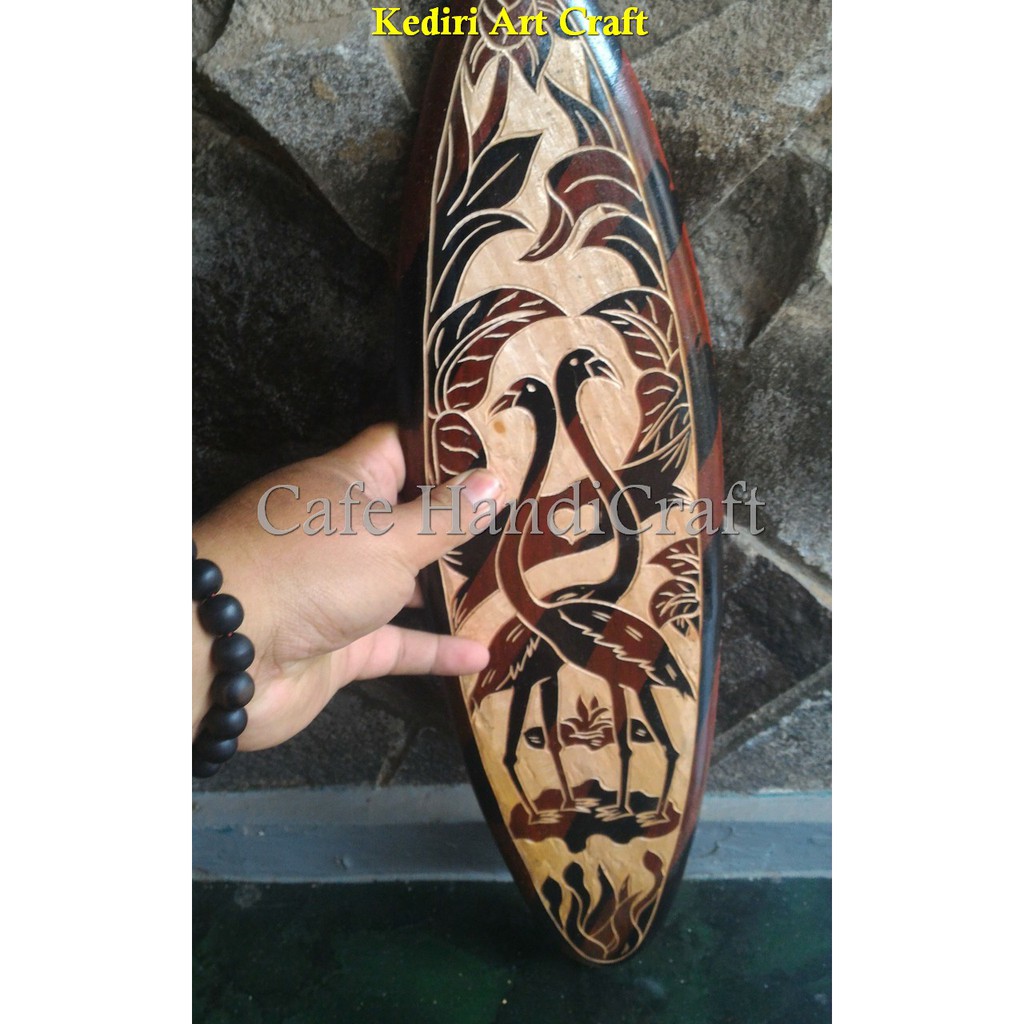 Jual Jual Produk Asli Surfing Kayu Mahuni Ukir Burung Kuntul Panjang