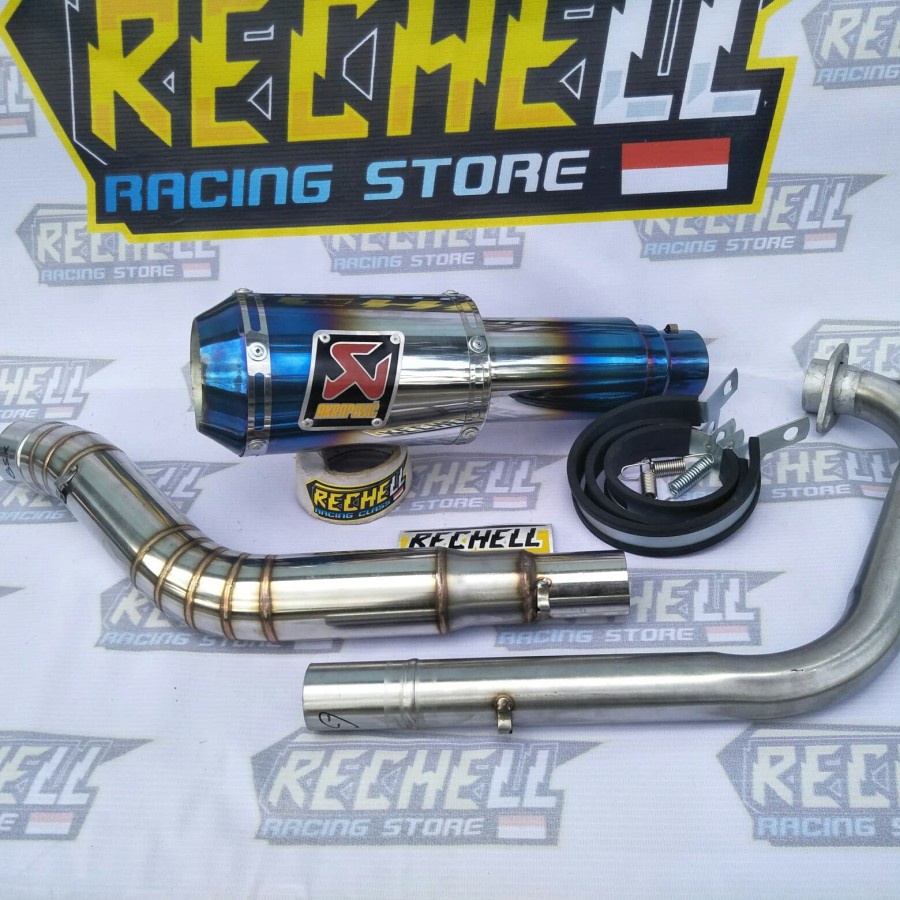 Jual Knalpot Suzuki Gsx R Gsx S Akrapovic Biru Knalpot