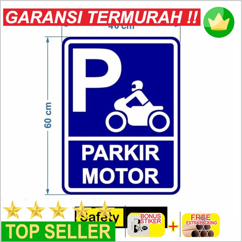 Jual Grosir Rambu Sign Parkir Motor Cm X Cm Plat Elegan Shopee