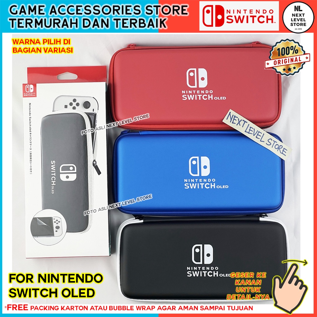 Jual Pouch Original Nintendo Switch Oled Tas Airfoam Air Foam Storage