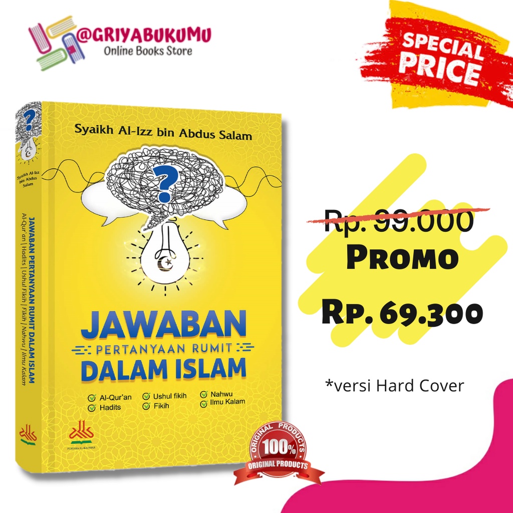 Jual Buku Jawaban Pertanyaan Rumit Dalam Islam Hard Cover Al Kautsar